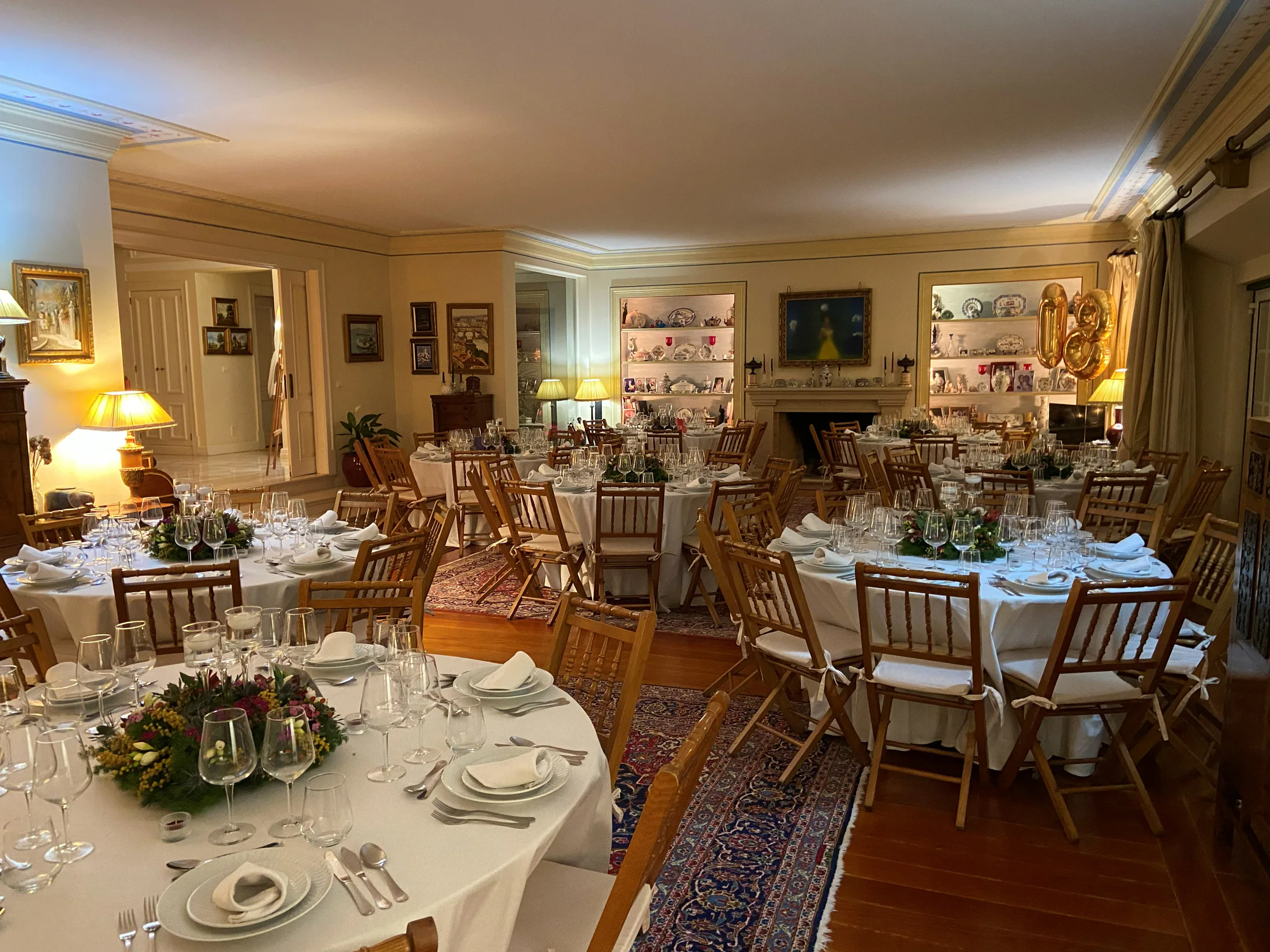 Sala acolhedora preparada pela PassaPalavra para receber um evento